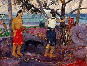 Paul Gauguin Under the Pandanus II USA oil painting artist